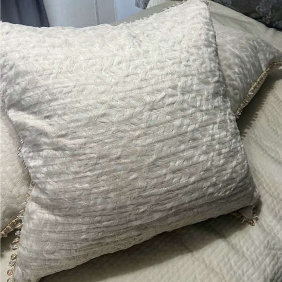 EASTERN ACCENTS -Harper Sheer Overlay Euro Sham , Set of 3 - Picture 3 of 16